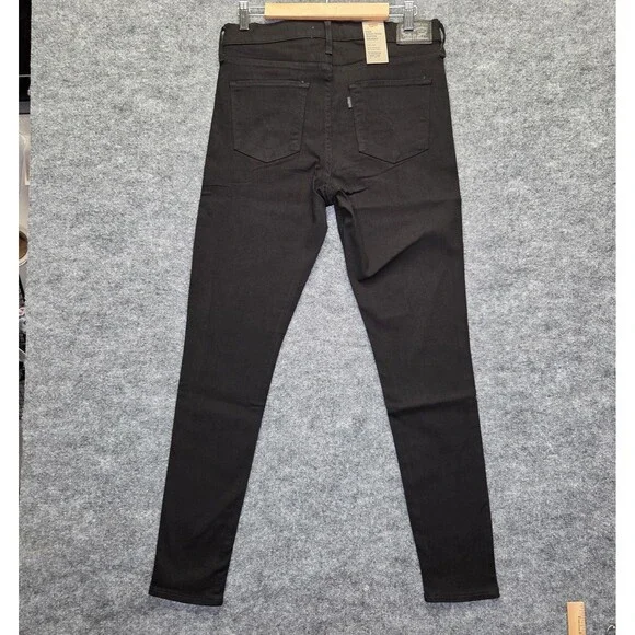 Levis 720 Jeans Womens 31 High-Rise Skinny Black Stretch Denim New With Tags - Picture 3 of 8